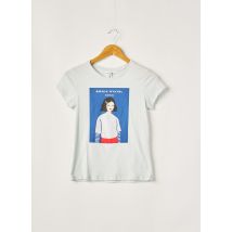 SONIA RYKIEL - T-shirt bleu en coton pour fille - Taille 12 A - Modz