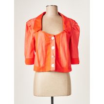 ELISA CAVALETTI - Veste casual orange en coton pour femme - Taille 38 - Modz