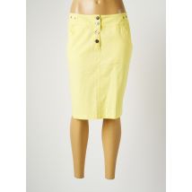 THALASSA - Jupe mi-longue jaune en coton pour femme - Taille 40 - Modz