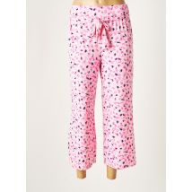 MARBLE - Pantalon 7/8 rose en polyester - Femme - Taille 38 - Modz