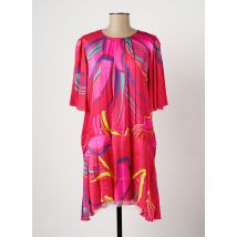 TWISTER - Robe mi-longue rose en viscose - Femme - Taille 38 - Modz
