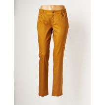 BLEU BLANC ROUGE - Pantalon droit marron en polyester - Femme - Taille 48 - Modz