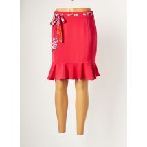 LESLIE - Jupe mi-longue rose en polyester - Femme - Taille 40 - Modz