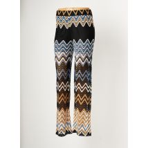 K-DESIGN - Pantalon droit bleu en polyester - Femme - Taille 36 - Modz
