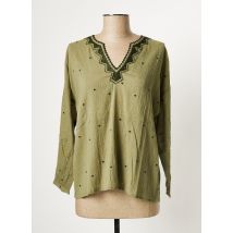 INDI & COLD - Blouse vert en coton pour femme - Taille 36 - Modz