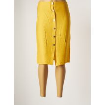 ACOS PARIS - Jupe mi-longue jaune en coton - Femme - Taille 36 - Modz