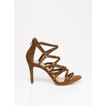 UNISA - Sandales/Nu pieds vert en cuir - Femme - Taille 41 - Modz