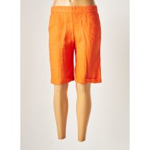WHYCI MILANO - Bermuda orange en lin - Femme - Taille 38 - Modz