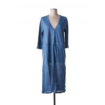 PAUL BRIAL - Gilet manches longues bleu en lin - Femme - Taille 42 - Modz