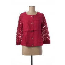 MALOKA - Veste casual rose en lin - Femme - Taille 40 - Modz