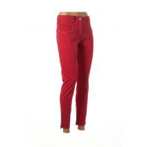 PAUL BRIAL - Pantalon droit rouge en coton pour femme - Taille 38 - Modz