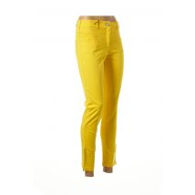 PAUL BRIAL - Pantalon droit jaune en coton pour femme - Taille 34 - Modz