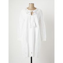 SET - Robe mi-longue blanc en coton - Femme - Taille 36 - Modz