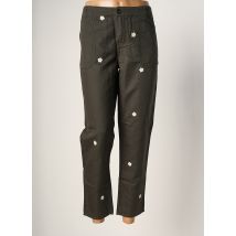 FIVE - Pantalon 7/8 vert en lin - Femme - Taille TU - Modz