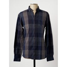MINIMUM - Chemise manches longues bleu en coton - Homme - Taille S - Modz