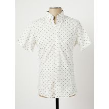 SOLID - Chemise manches courtes beige en coton - Homme - Taille S - Modz