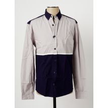KRONSTADT - Chemise manches longues bleu en coton - Homme - Taille S - Modz