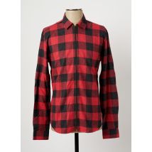 KRONSTADT - Chemise manches longues rouge en coton - Homme - Taille S - Modz