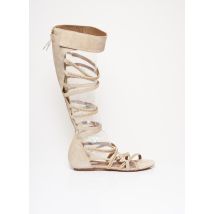 VIC MATIE - Spartiates beige en cuir - Femme - Taille 36 - Modz