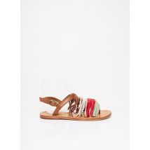 BERENICE - Tongs marron en cuir - Femme - Taille 37 - Modz
