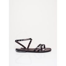 LANAPO - Tongs noir en cuir - Femme - Taille 38 - Modz