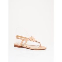 BLUEGENEX - Tongs rose en cuir - Femme - Taille 37 - Modz