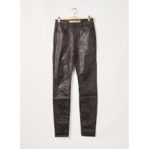 GEISHA - Pantalon slim marron en lyocell - Femme - Taille 34 - Modz