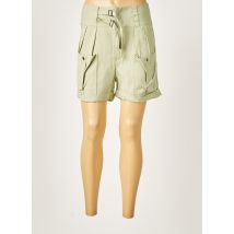 SALSA - Bermuda vert en tencel - Femme - Taille 36 - Modz