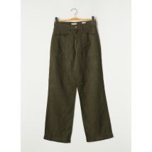 HOPPY - Pantalon droit vert en lyocell - Femme - Taille TU - Modz