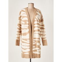 WNT COLLECTION - Gilet manches longues beige en acrylique - Femme - Taille 38 - Modz