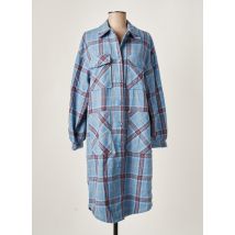 VILA - Manteau long bleu en polyester - Femme - Taille 40 - Modz