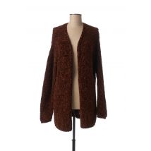 MADO ET LES AUTRES - Gilet manches longues marron en polyester - Femme - Taille 38 - Modz
