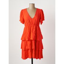 GAUDI - Robe mi-longue orange en viscose - Femme - Taille 38 - Modz