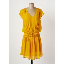 GAUDI - Robe mi-longue jaune en polyester - Femme - Taille 38 - Modz