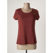 DEELUXE - T-shirt marron en polyester - Femme - Taille 36 - Modz
