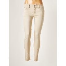 TOXIK3 - Pantalon slim beige en coton - Femme - Taille 36 - Modz