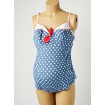 CACHE COEUR - Maillot de bain maternité bleu en polyamide - Femme - Taille 100C - Modz