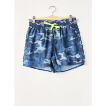 LAGON BLEU - Short de bain bleu en polyester - Homme - Taille L - Modz