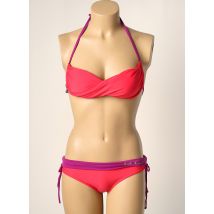 LITTLE MARCEL - Maillot de bain 2 pièces rose en polyamide - Femme - Taille 34 - Modz
