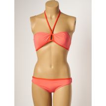 HISTOIRE DE PLAGE - Maillot de bain 2 pièces orange en polyamide - Femme - Taille 40 - Modz