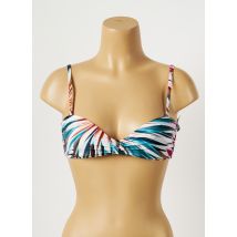 MOONTIDE - Haut de maillot de bain bleu en polyamide - Femme - Taille 80B - Modz