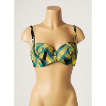 CHERRY BEACH - Haut de maillot de bain vert en polyamide - Femme - Taille 85B - Modz