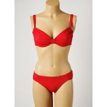 PLAGE DU SUD - Maillot de bain 2 pièces rouge en polyamide - Femme - Taille 36 - Modz