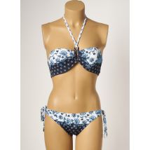 TESSY - Maillot de bain 2 pièces bleu en polyamide - Femme - Taille 44 - Modz