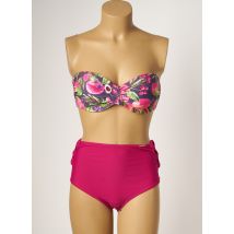 YSABEL MORA - Maillot de bain 2 pièces rose en polyester pour femme - Taille 95C XL - Modz