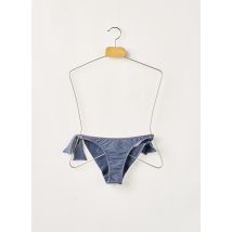 BORABORA - Bas de maillot de bain bleu en coton - Femme - Taille 32 - Modz