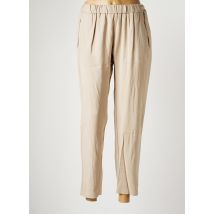 AMS PURE - Pantalon slim beige en coton - Femme - Taille 42 - Modz
