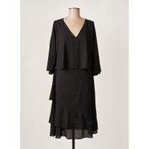 MULTIPLES - Robe mi-longue noir en polyester - Femme - Taille 36 - Modz