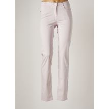 JOCAVI - Pantalon slim violet en coton pour femme - Taille 36 - Modz