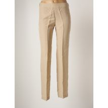 MARIA BELLENTANI - Pantalon droit beige en viscose - Femme - Taille 40 - Modz